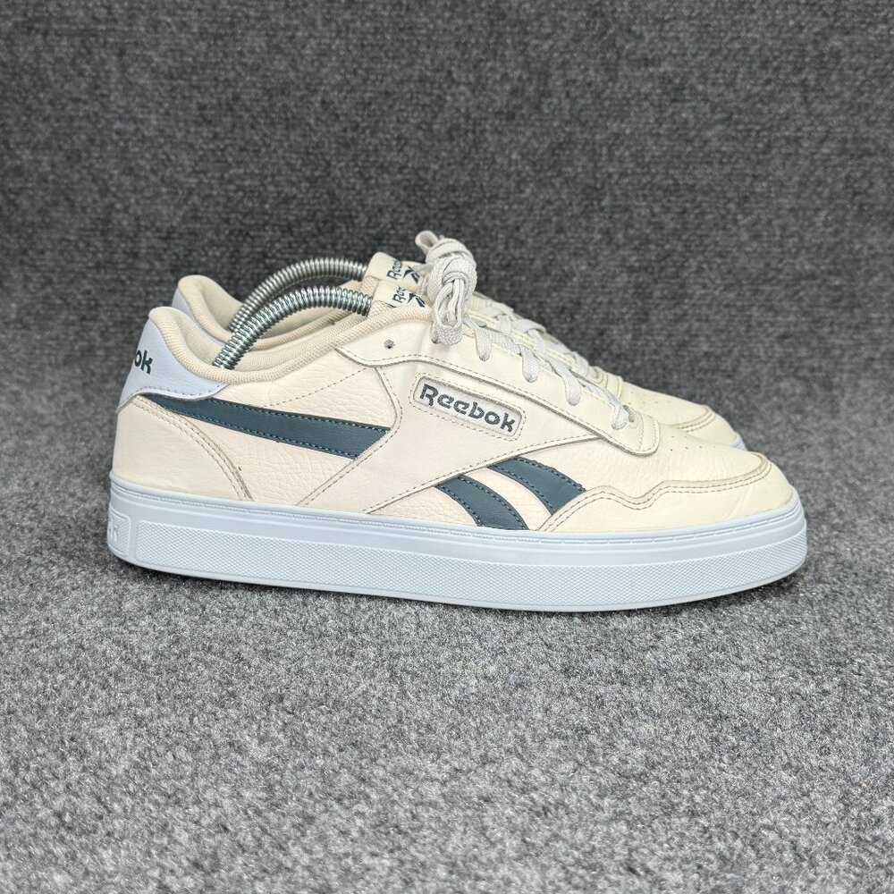 Reebok Court Advance Bold Sneakers Womens 10.5 Grey Blue Retro Athletic Low Lace